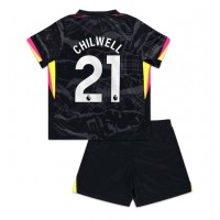 Fotbalové Dres Chelsea Ben Chilwell #21 Dětské Alternativní 2024-25 Krátký Rukáv (+ trenýrky)